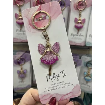 Albi Klíčenka Andělka - MILUJI TĚ f080001