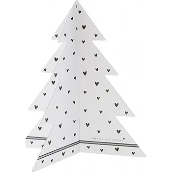 Bastion Collections Dekorace Xmas TREE - HEARTS, velký 25 cm b420076