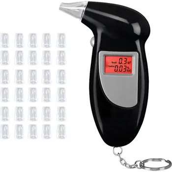 Alkohol tester Alkoholový analyzátor BNOYONERAS s 30 náustky, profesionální přenosný digitální alkoholový