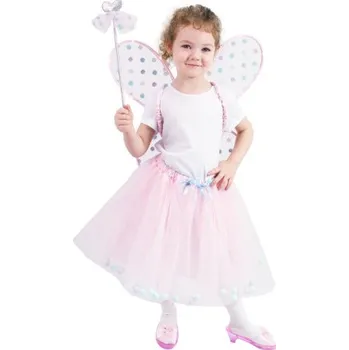 Karnevalový kostým Dětský kostým tutu sukně růžová víla se svítícími křídly e-obal