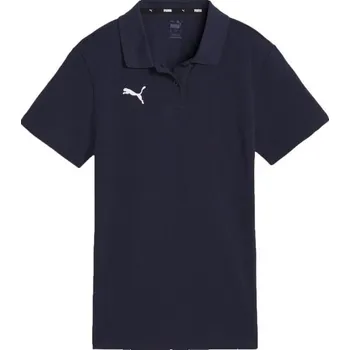 Dámské oblečení Dámské polo triko Puma TEAMGOAL CASUALS POLO W M Tmavě modrá, Bílá