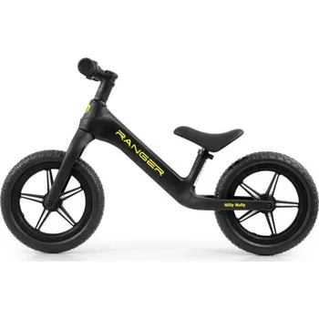 Odrážedlo Dětské odstrkovadlo/kolo Ranger Flash svítící disky - černý