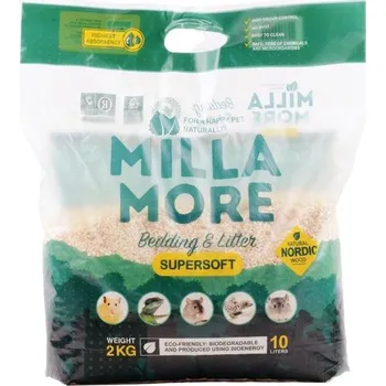 Podestýlka pro hlodavce Podestýlka Hlod. Štěpky Osika Millamore Supersoft Podestýlka hlod. štěpky osika MillaMore Supersoft 10l/2kg: -