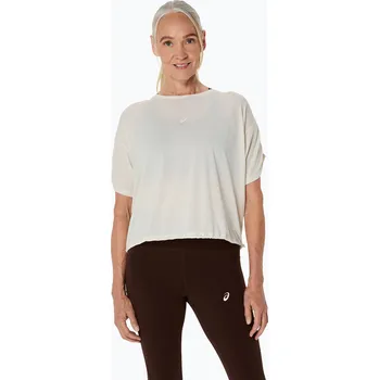 Dámské oblečení Dámské běžecké tričko ASICS Nagino Run Adjustable Top birch heather