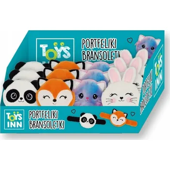 Peněženka Stnux Plyšová peněženka náramek mix 12 Ks display