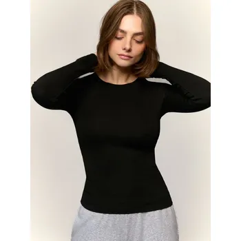 Dámská móda Tričko s&nbsp;dlouhými rukávy - XS - House - černá - 770GP-99X