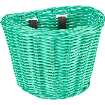 košík na kolo Přední koš ELECTRA ratanový malý - Mint Green - ELECTRA