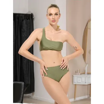 Dámská móda Sinsay - Dámské plavky horní díl - olivová - 693AM-91X - 693AM-91X-XL-1