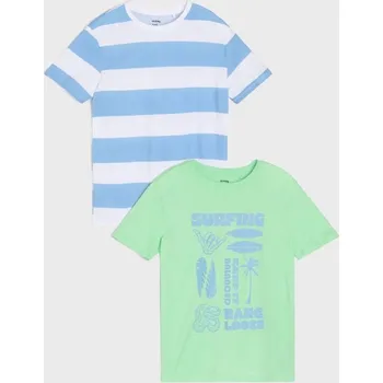 Chlapecké oblečení Sinsay - Sada 2&nbsp;triček - zelená - 149AP-07X - 149AP-07X-170