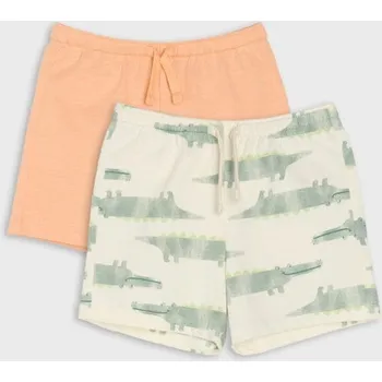 Sinsay - Sada 2&nbsp;kraťas - krémová - 187DG-01X - 187DG-01X-68