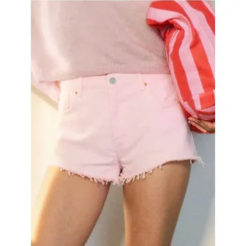 Dámské oblečení Sinsay - Džínové kraťasy - růžová - 736DB-30J - 736DB-30J-38