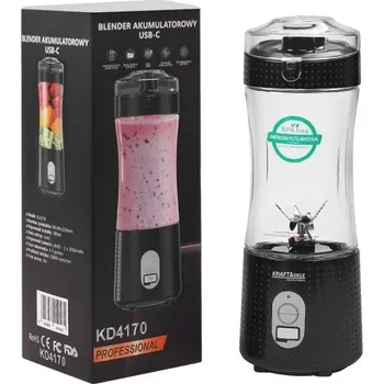 Topidlo Kraft&Dele KD4170, Akumulátorový blender USB-C 380 ml | 2×3000 mAh, 20 000 ot./min