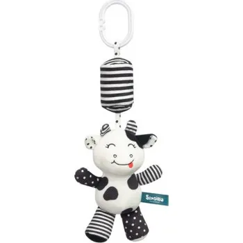 Přeprava dětí Závěsná hračka nejen do kočárku BLACK&WHITE - Kravička