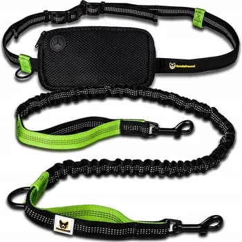 Vodítko pro psa Vodítko BEDERNÍ PÁS trénink se psem 110-160 cm, do 15 kg