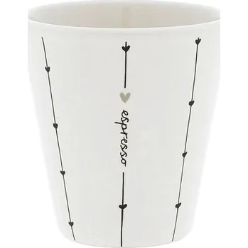 Bastion Collections Kelímek ESPRESSO stripes black b300060