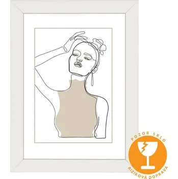 Rám na obraz Hama rámeček dřevěný KOPENHAGEN, bílá, 60x80 cm POUZE OSOBNÍ ODBĚR r080076