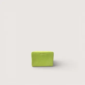 Peněženka COCCINELLE C-ME SOFTY KOŽENÁ PENĚŽENKA GREEN GLOW SS26