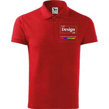 Pánská móda FOTODÁRKY: Foto-tričko - Polokošile ČERVENÁ pánská - M m080083