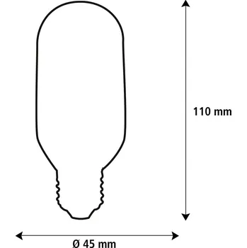 Lampička Segula LED Fire Flame Line E27 0,6W trubice kouřová 1800K dekorativní kouřově šedá