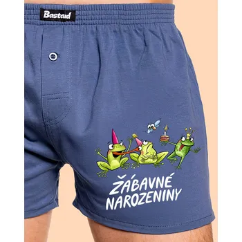 Trenýrky Bastard Žábavné narozeniny pánské trenky Blue