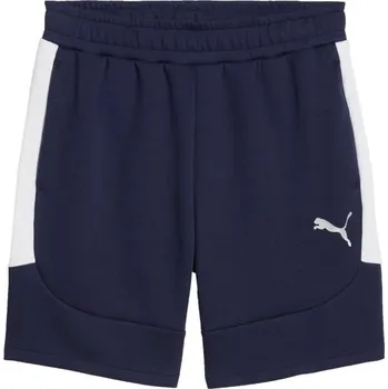Pánské kraťasy Pánské šortky Puma TEAMEVOSTRIPE SHORTS M Tmavě modrá, Bílá
