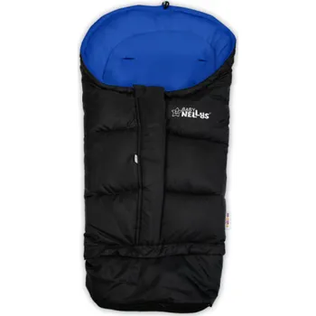 Fusak Rostoucí fleecový fusak COMBI LUX Baby Nellys - černá/tm. modrá