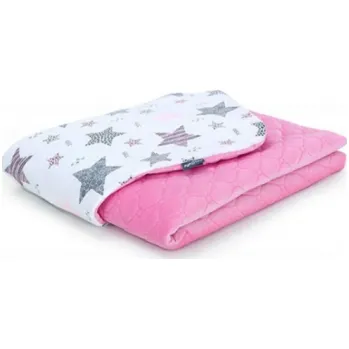 Dětská deka Mamo Tato Oboustranná dečka Velvet 75 x 100 cm Starmix, růžová
