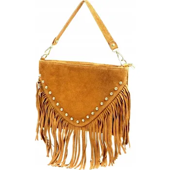 Kabelka Vera Pelle kabelka z pravé kůže hnědá