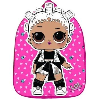 Městský batoh Batoh L.O.L. růžový s trojúhelníky