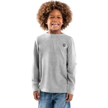 Dámská mikina SIROKO Bavlněné chlapecké triko dlouhý rukáv Yoho Šedá 5 LET ŠEDÁ