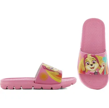 Chlapecké sandály Pantofle žabky Tlapková patrola Skye 11430 Růžové plážové nazouváky k bazénu do bazénu R24