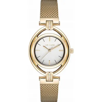 Hodinky Dámské hodinky Paul Lorens quartzové zlaté s pleteným náramkem (mesh) gravírování