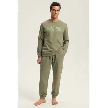 Pánské pyžamo PÁNSKÉ PYŽAMO YOUR 43484 AW25 zelená 2XL