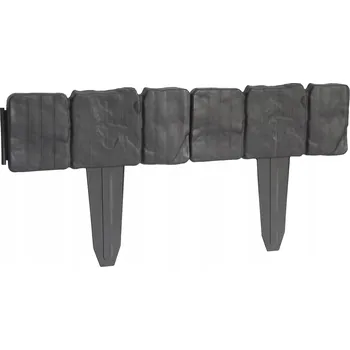 Zahradní obrubník Palisáda obrubník k trávníku imitace kamene STONE 2.5m - šedá