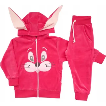 Teplákovka dětská souprava s oušky králíka Revaj, velikost 104