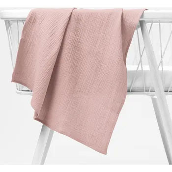 látková plena Mušelínová plena/dečka Nature MSN-078 Pudrově růžová 70x70 cm