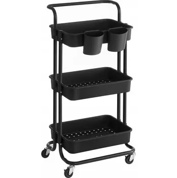 regál Regál Songmics 33 cm x 86,3 cm x 41,6 cm černý