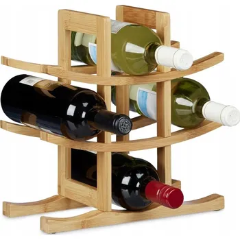 Stojan na víno RELAXDAYS BAMBUSOVÝ STOJAN NA VÍNO