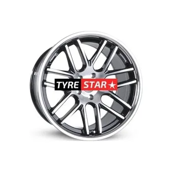 Alu kolo Keskin KT14 11x20 5x112 ET30 BLACK FRONT POLISH STEEL LIP