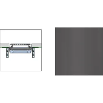 sprchový žlab Rošt Profilpas FLAT COVER XPF/80 broušený grafit