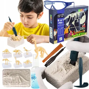 Obraz VYKOPOVÁVKY DŮL FOSÍLIE DINOSAURŮ MALÝ ARCHEOLOG HRAČKA DÁREK