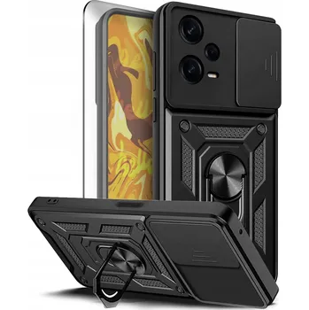 Pouzdro na mobilní telefon POUZDRO PRO XIAOMI REDMI NOTE 12 PRO 5G / POCO X5 PRO ARMOR + SKLO 9H