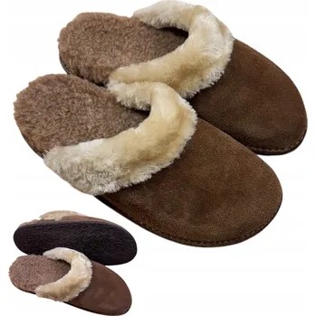 Pracovní oblečení ZATEPLENÉ NAZOUVÁKY TRACZYK Ortopedické PRAVÁ KŮŽE HNĚDÉ FUSBET vel. 35