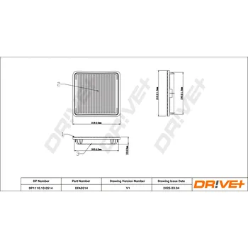 Vzduchový filtr Vzduchový filtr Dr!ve+ DP1110.10.0514