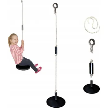 Hra na zahradu Houpačka Małpiszon talíř šedá