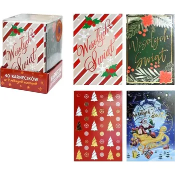 Obraz Dárkové kartičky "Vánoce" 4 ks KWP-001