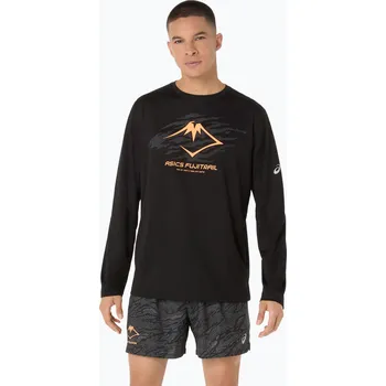 Pánské tričko Pánské běžecké tričko Longsleeve ASICS Fujitrail logo LS performance black