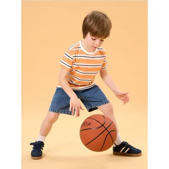 Oblečení a móda Sinsay - Pruhované tričko - krémová - 062CH-01X - 062CH-01X-98