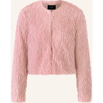 Dámský blejzr Oui Dámská Krabicová Bunda S Třpytivou Nití, růžová, 40