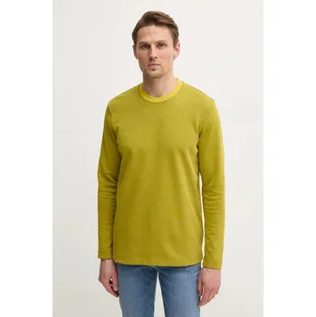 Pánské tričko Tričko s dlouhým rukávem Sisley 3O35S104C zelená 71X, vel. XL